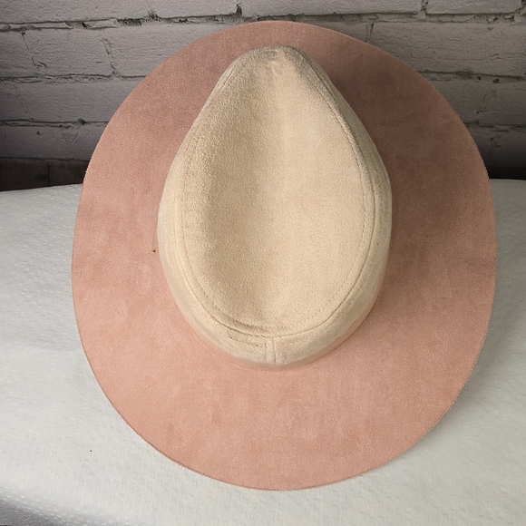 Luminary Suede Two Toned Pink Cowboy Style Hat Womens Nwt - Picture 3 of 9